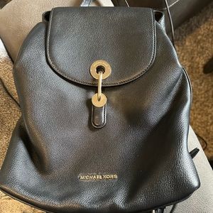 Black Michael Kors backpack purse